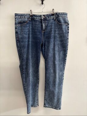 CLEO PETITES Women's Dark Blue Stretch Jeans